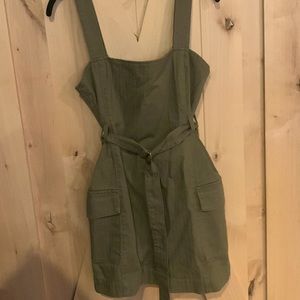 Denim army green tank top dress good for any season.